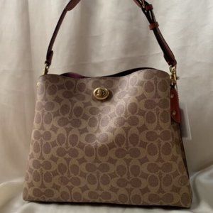 COACH Willow Shoulder Bag In Signature Canvas (C2745)